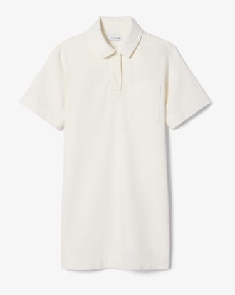 Oversized-Polokleid aus Denim