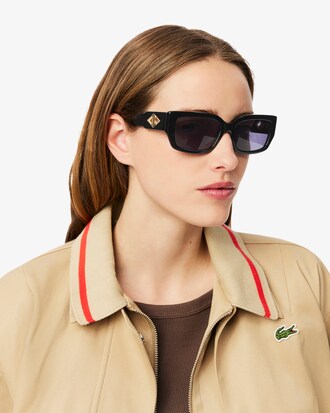 Sonnenbrille Monogram mit eckigem Acetatrahmen
