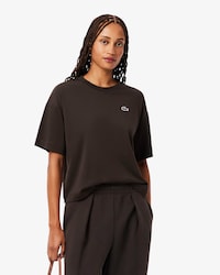 Relaxed Fit-T-Shirt mit Krokodil und Landschaft