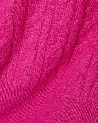 Cardigan Runway aus Kaschmir mit Zopfmuster