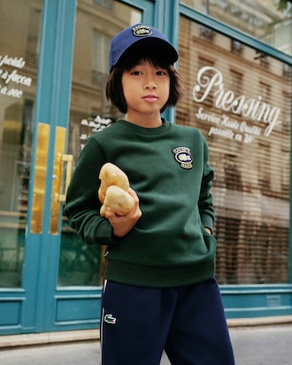 Sweatshirt aus Fleece mit Badge