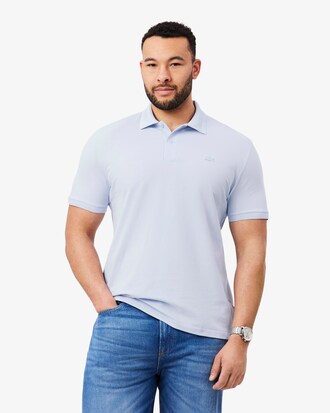 Slim Commuter Fit-Polohemd aus Piqu&eacute; mit Branding aus Jacquard