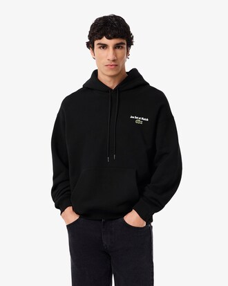 Hoodie aus Fleece mit mehreren Prints