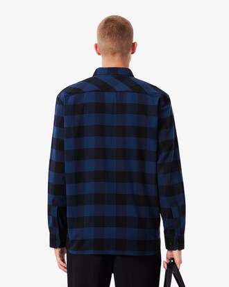 Übergroßes Overshirt aus karierter Baumwolle