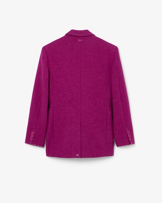 Zweireihiger Blazer Runway aus melierter Wolle