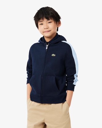 Fleece-Hoodie mit Rei&szlig;verschluss