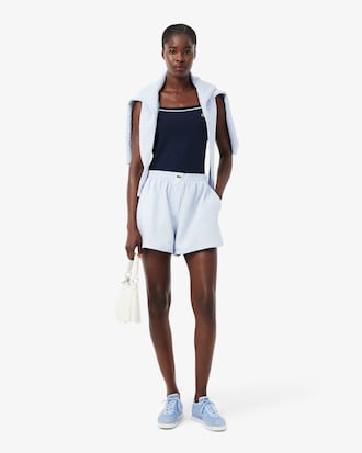 Tanktop aus Baumwolle mit kontrastierendem Akzent