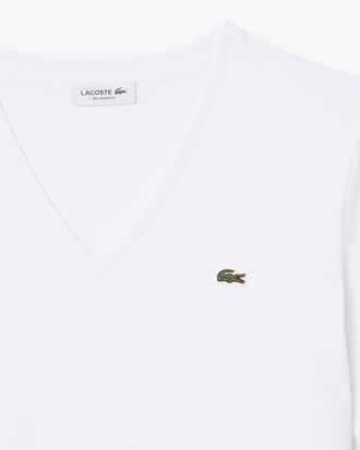 Relaxed Fit-T-Shirt aus weicher Baumwolle mit V-Ausschnitt