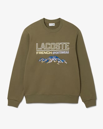 Sweatshirt aus Fleece mit Stickmotiv