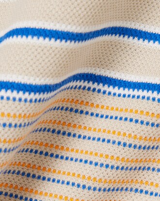 Gestreiftes Slim Fit-Polohemd Runway aus Piqu&eacute;