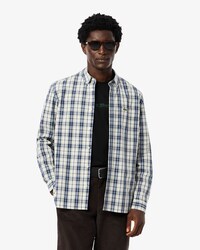Kariertes Regular Fit-Hemd aus Popeline