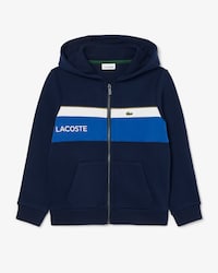 Fleece-Sweatshirt mit Colorblock-Design