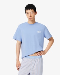 Loungewear-T-Shirt aus Baumwolle mit Krokodil-Druck