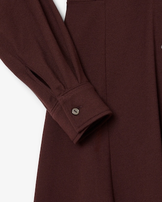 Polokleid aus Petit Piqu&eacute; mit G&uuml;rtel