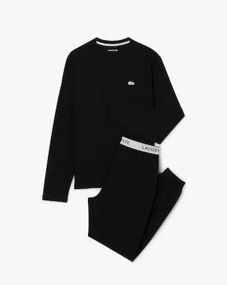 Pyjama-Set mit silbernem Bund