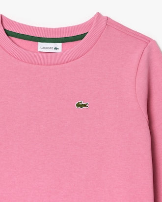Sweatshirt aus Fleece mit Rundhalsausschnitt