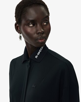 Maxi-Polokleid mit Faltenrock