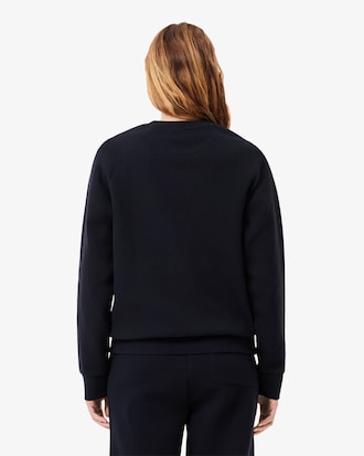 Sweatshirt aus Piqu&eacute; mit Rundhalsausschnitt