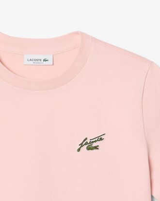 Relaxed Fit-T-Shirt aus Baumwolle mit Badge-Akzent
