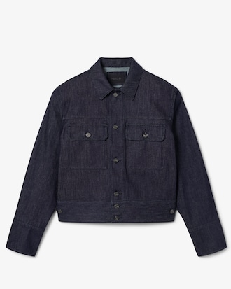 Jacke Runway aus indigoblauem Denim
