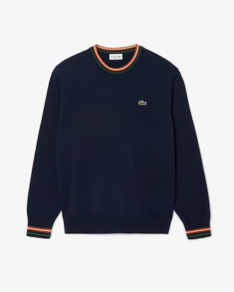 Gestreifter Pullover aus Baumwollstrick
