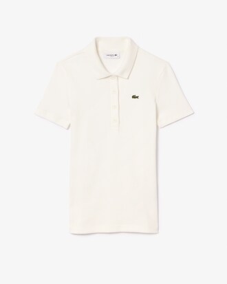 Slim Fit-Polohemd L.12.D aus gerippter Baumwolle