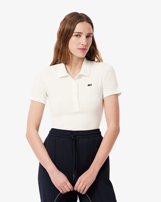 Slim Fit-Polohemd L.12.D aus gerippter Baumwolle
