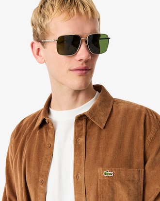 Regular Fit-Hemd aus Velours