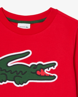 Sweatshirt aus Fleece mit Print