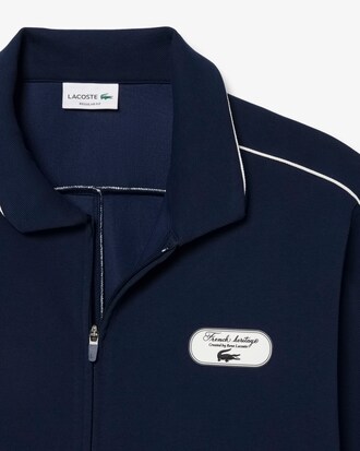 Tennis Heritage Zipped Badge Accent Sweatshirt