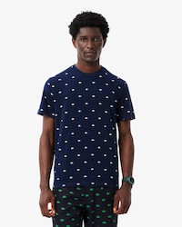 Pyjama-Oberteil mit Krokodil-Print