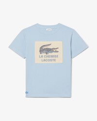 T-Shirt aus Baumwolle mit Badge-Akzent
