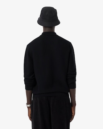 Classic Fit-Polohemd aus Strick mit langen &Auml;rmeln