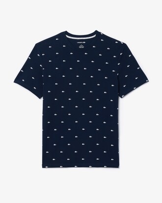 Pyjama-Oberteil mit Krokodil-Print