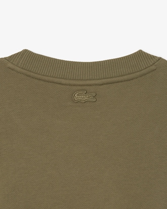 Sweatshirt aus Fleece mit Stickmotiv