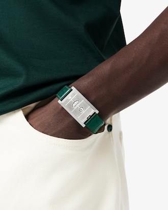 Uhr Fashion Show mit Lederarmband