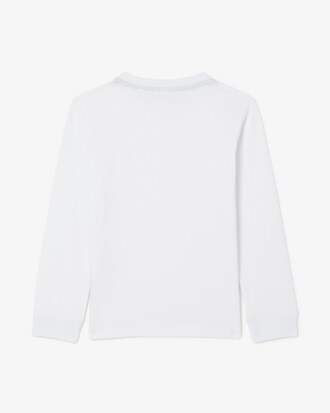 T-Shirt aus Baumwolle mit langen Ärmeln