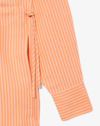 Oversized-Hemdkleid aus Leinenmischung