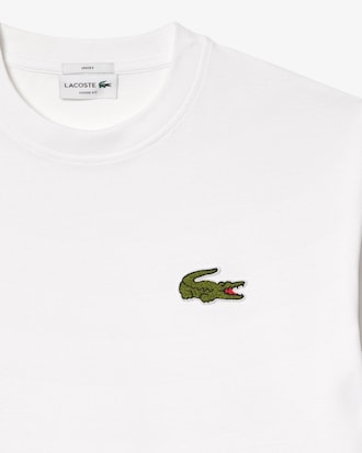 Loose Fit-T-Shirt aus schwerer Baumwolle mit Badge