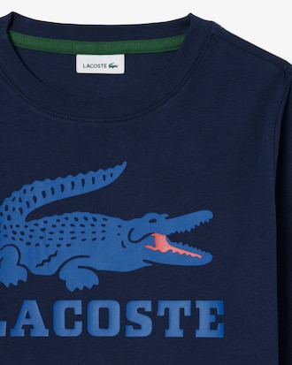 Sweatshirt aus Fleece mit Krokodil-Print   
