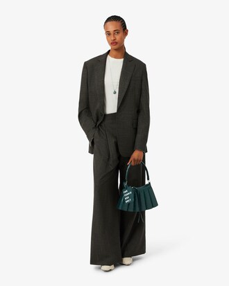 Kleine Tasche Runway Lenglen aus Leder mit Krokodileffekt