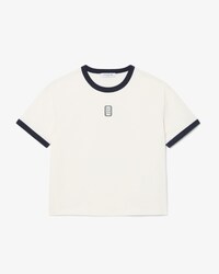 T-Shirt aus Jersey mit gesticktem Badge