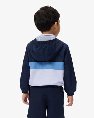 Windjacke aus Diamant-Taft mit Kapuze