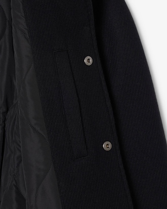 Collegejacke aus Wolle mit Akzent-Badge