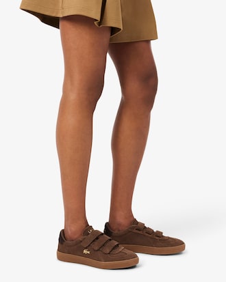 Damen-Sneakers Baseshot Pro Strap aus Wildleder