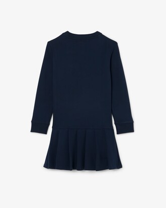 Kleid aus Fleece mit langen Ärmeln