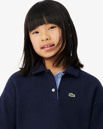 Oversized Polohemd aus Piqu&eacute;   