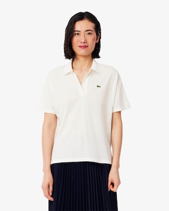 Fließendes Relaxed Fit-Polohemd aus Piqué