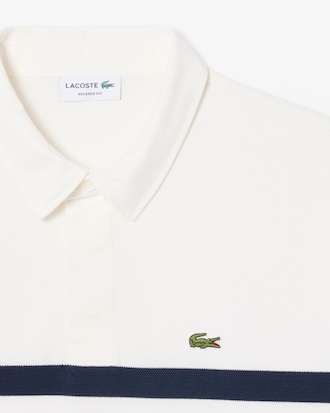 Gestreiftes Rugby-Polohemd aus Piqu&eacute;, Relaxed Fit