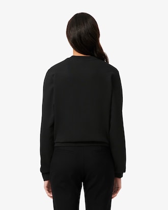 Relaxed Fit-Sweatshirt aus Fleece mit Rundhalsausschnitt